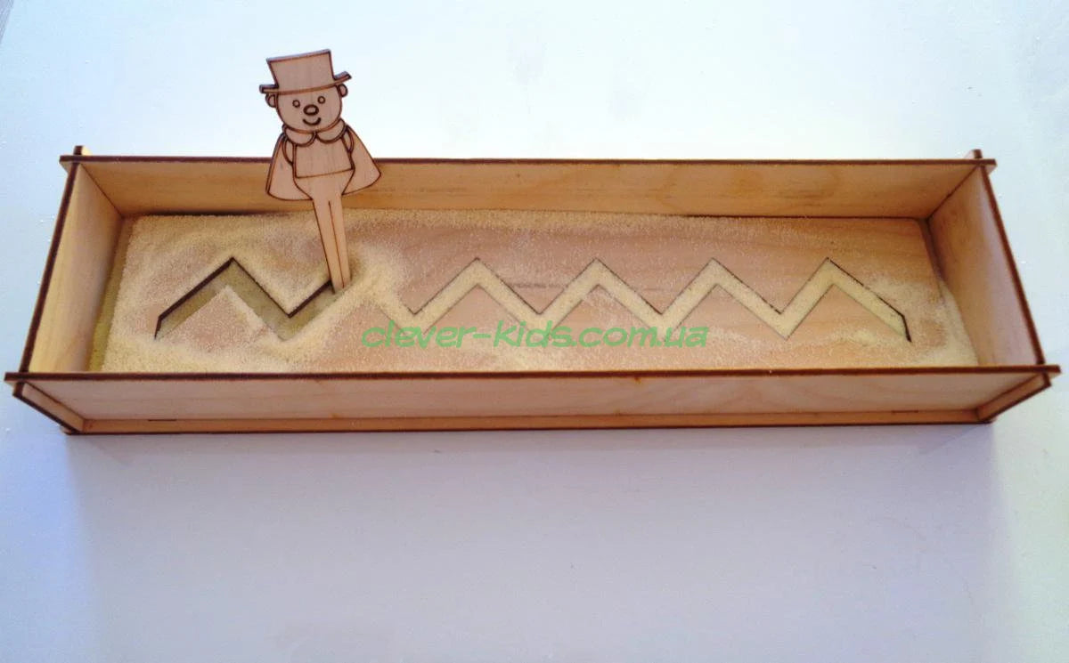 Wooden Montessori Educational kids Developing rulers