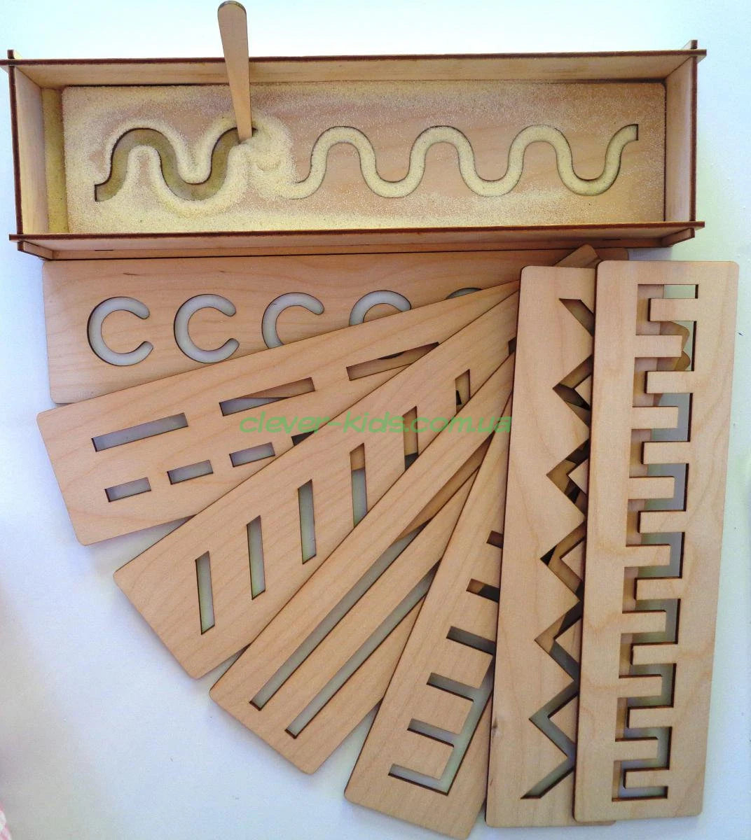 Wooden Montessori Educational kids Developing rulers