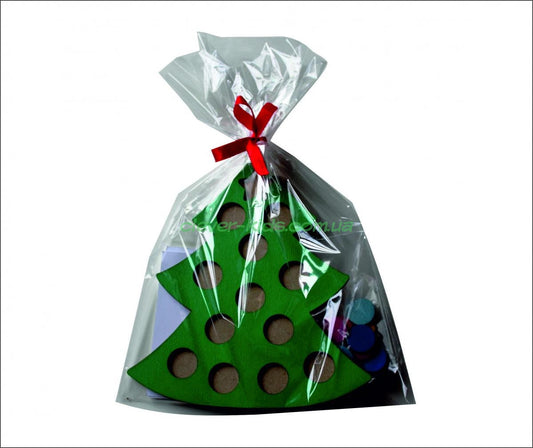 Wooden Montessori Math Christmas Tree — Counting & Fine Motor Toy